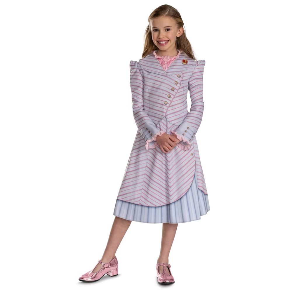 Girls' nwt Wicked the Musical Glinda Upland Shiz Classic Costume Dress 7-8